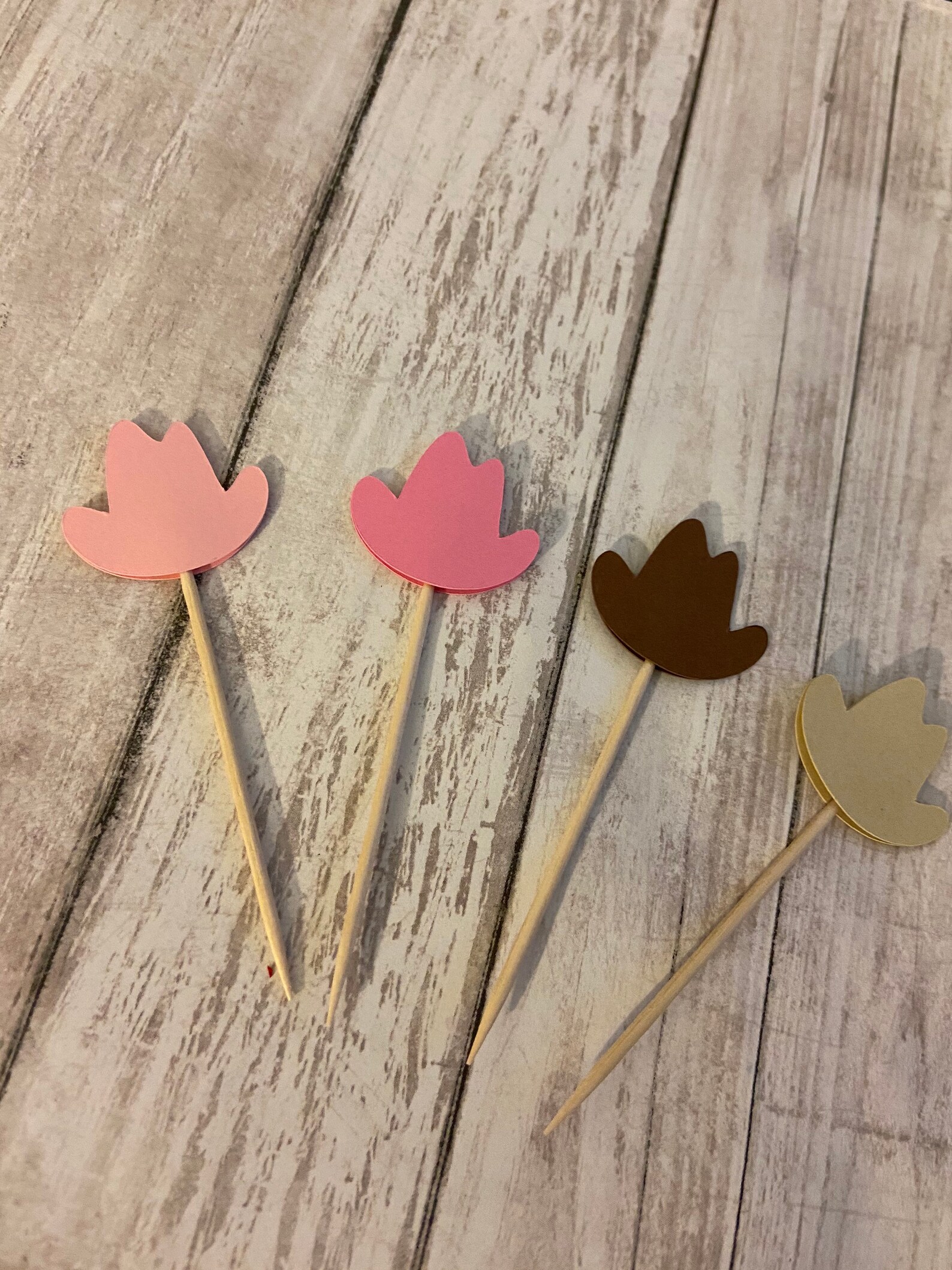 24 Cowboy Hat Toothpicks Cowboy Baby Shower Cowgirl Etsy