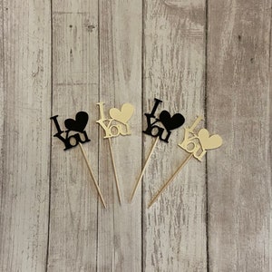 24 wedding theme toothpicks, wedding shower, wedding toothpicks, dessert toppers, appetizer picks, food picks, cupcake toppers