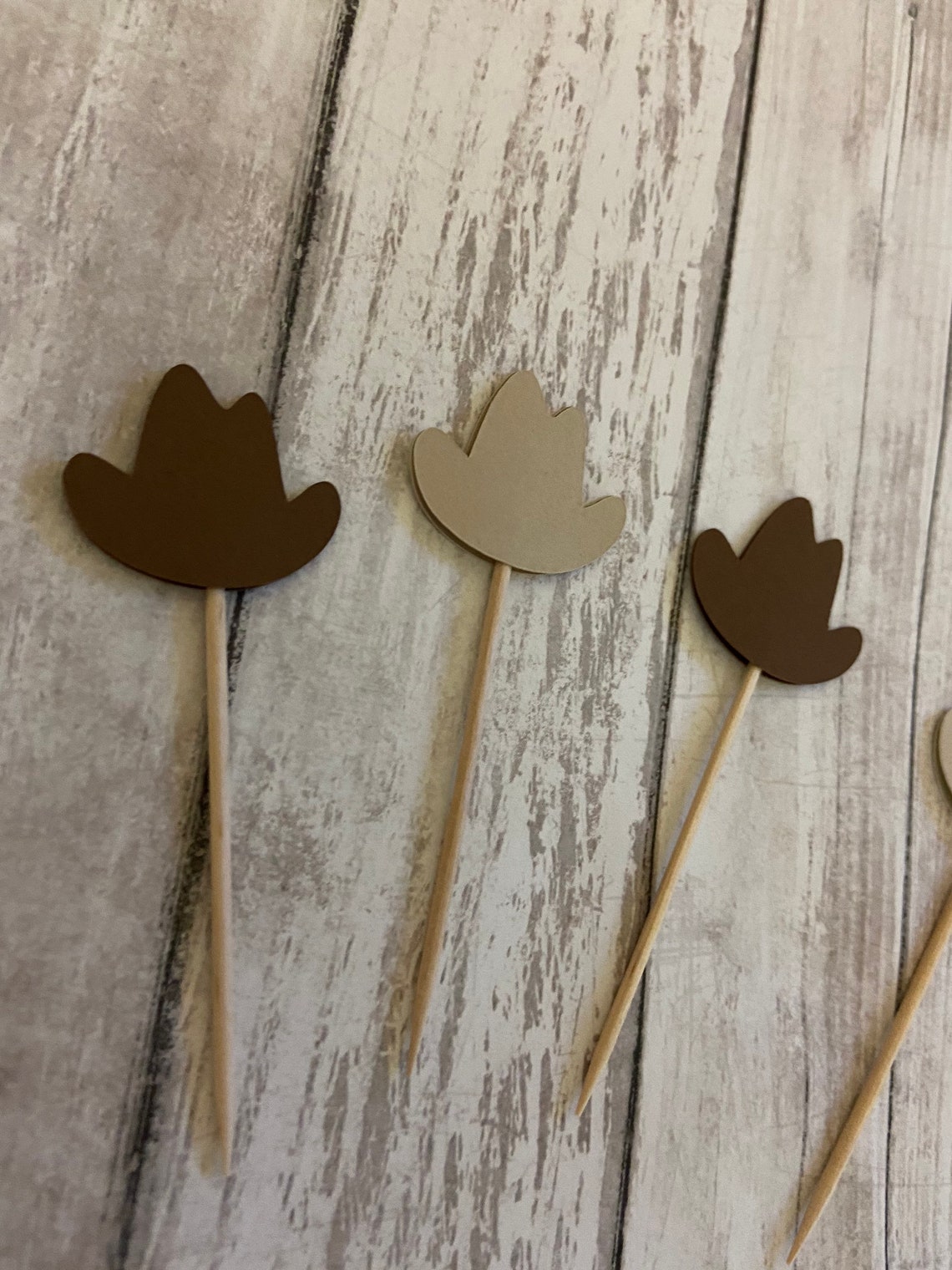 24 Cowboy Hat Toothpicks Cowboy Baby Shower Cowboy Birthday Etsy