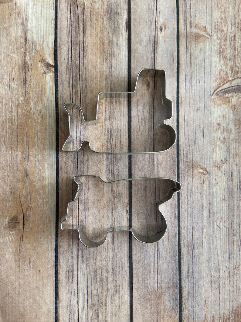 Set of Two Construction Cookie Cutters Baking Supply Etsy