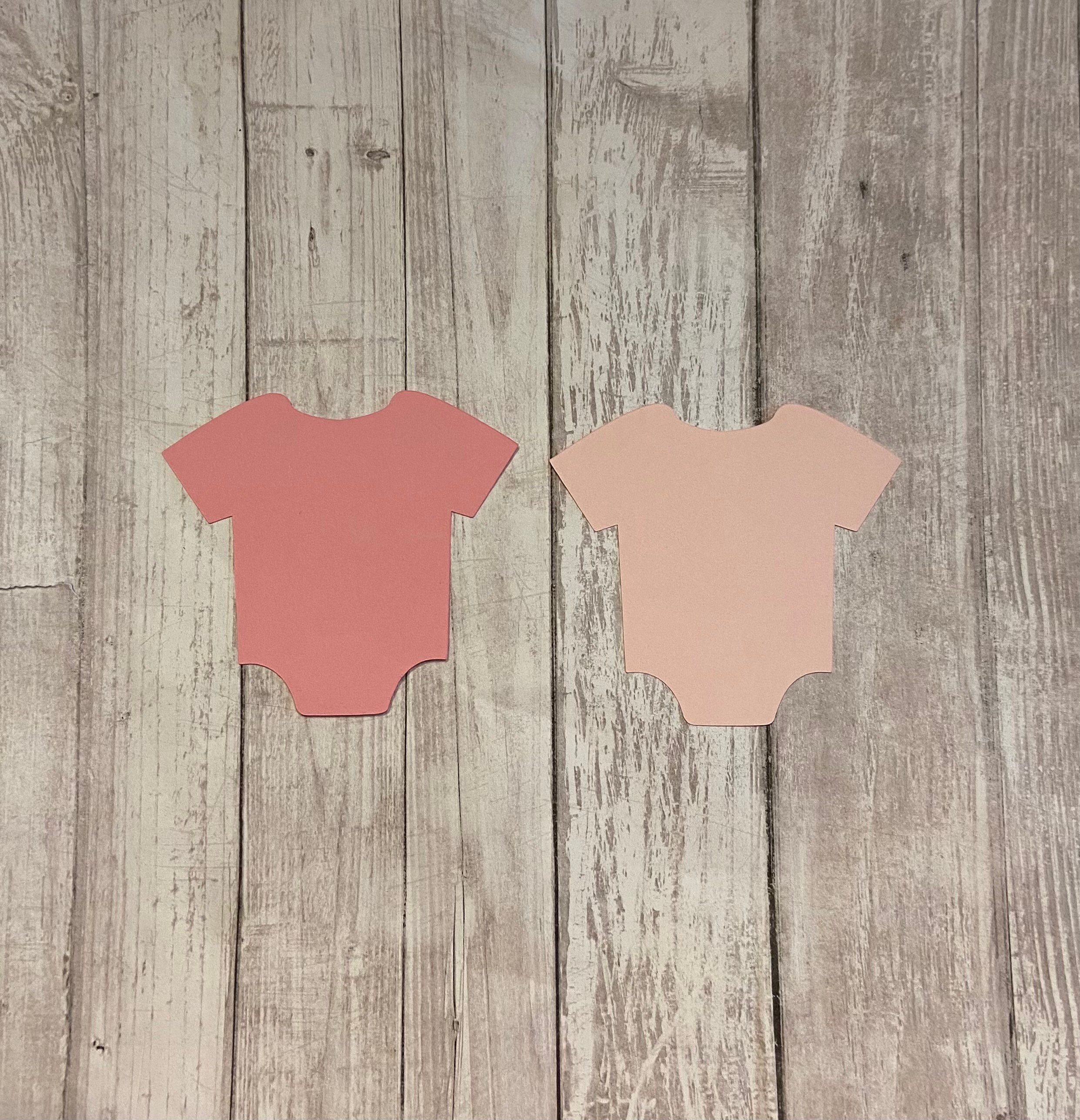 25 Assorted Pink Baby Onesie Tags Die Cut Onesie Baby Boy Etsy