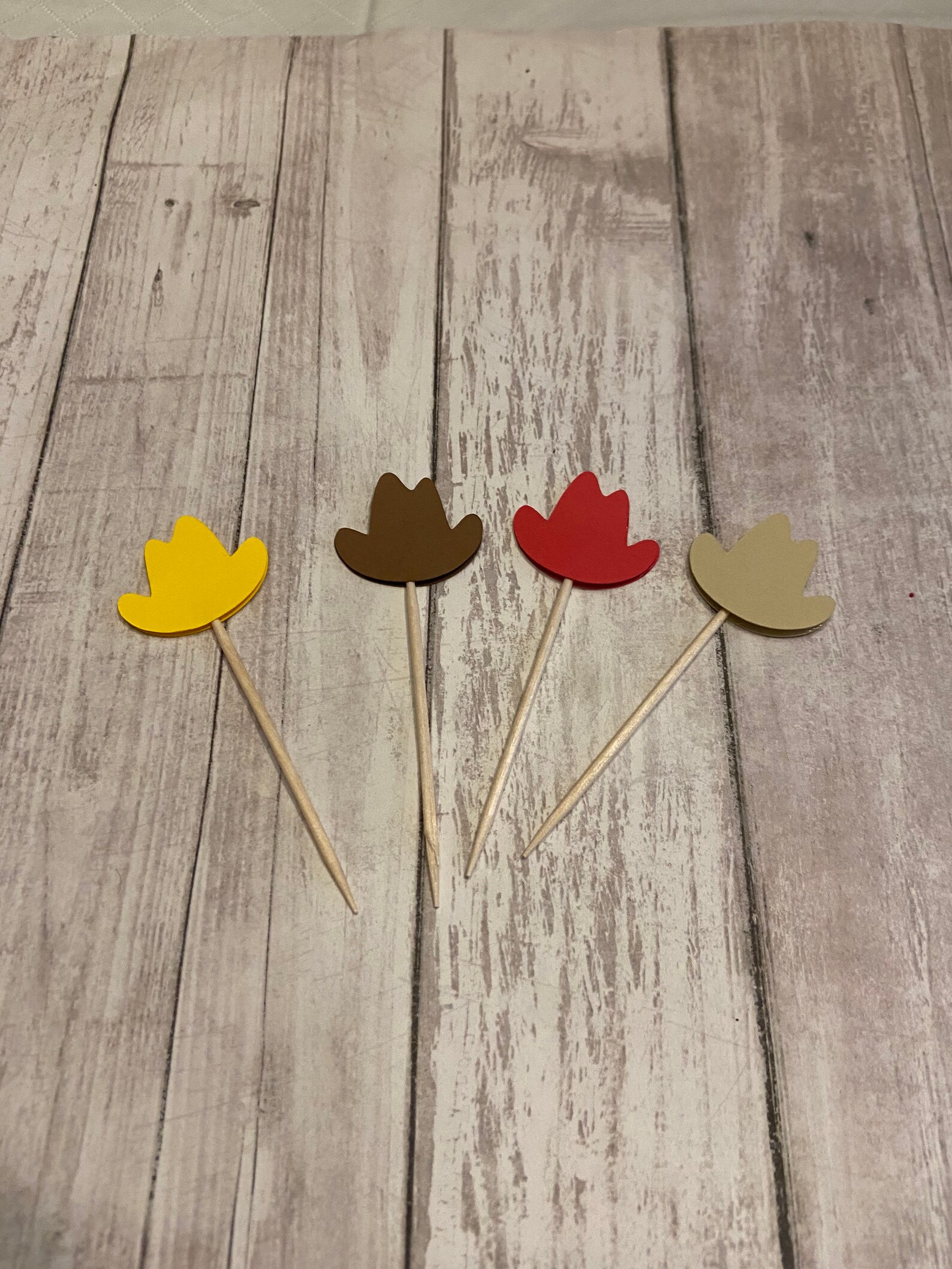 24 Cowboy Hat Toothpicks Cowboy Baby Shower Cowboy Birthday Etsy