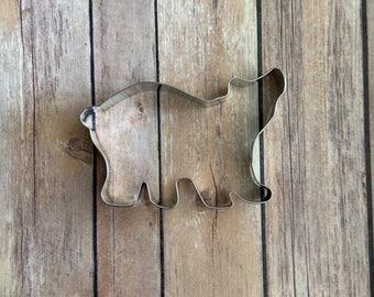 polar bear cookie cutter - baking supply, winter wonderland party, winter baby shower, winter birthday party, winter theme