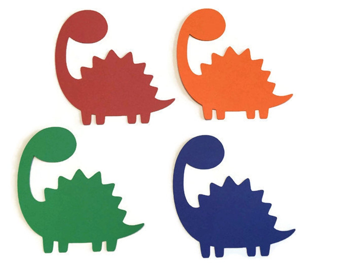25 Dinosaur Tags Die Cut Dinosaur Dinosaur Theme Baby Etsy