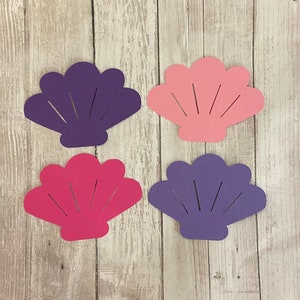 25 Assorted Seashell Tags, Die Cut Seashell, Under the Sea Theme Baby Shower, Sea Theme Party, Under the Sea Décor, Mermaid Theme, DIY