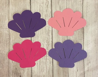 25 Assorted Seashell Tags, Die Cut Seashell, Under the Sea Theme Baby Shower, Sea Theme Party, Under the Sea Décor, Mermaid Theme, DIY