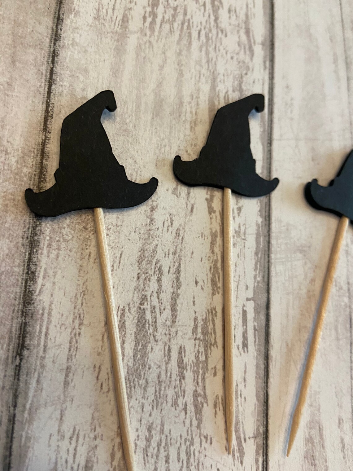 24 Witches Hat Toothpicks Halloween Baby Shower Birthday Etsy