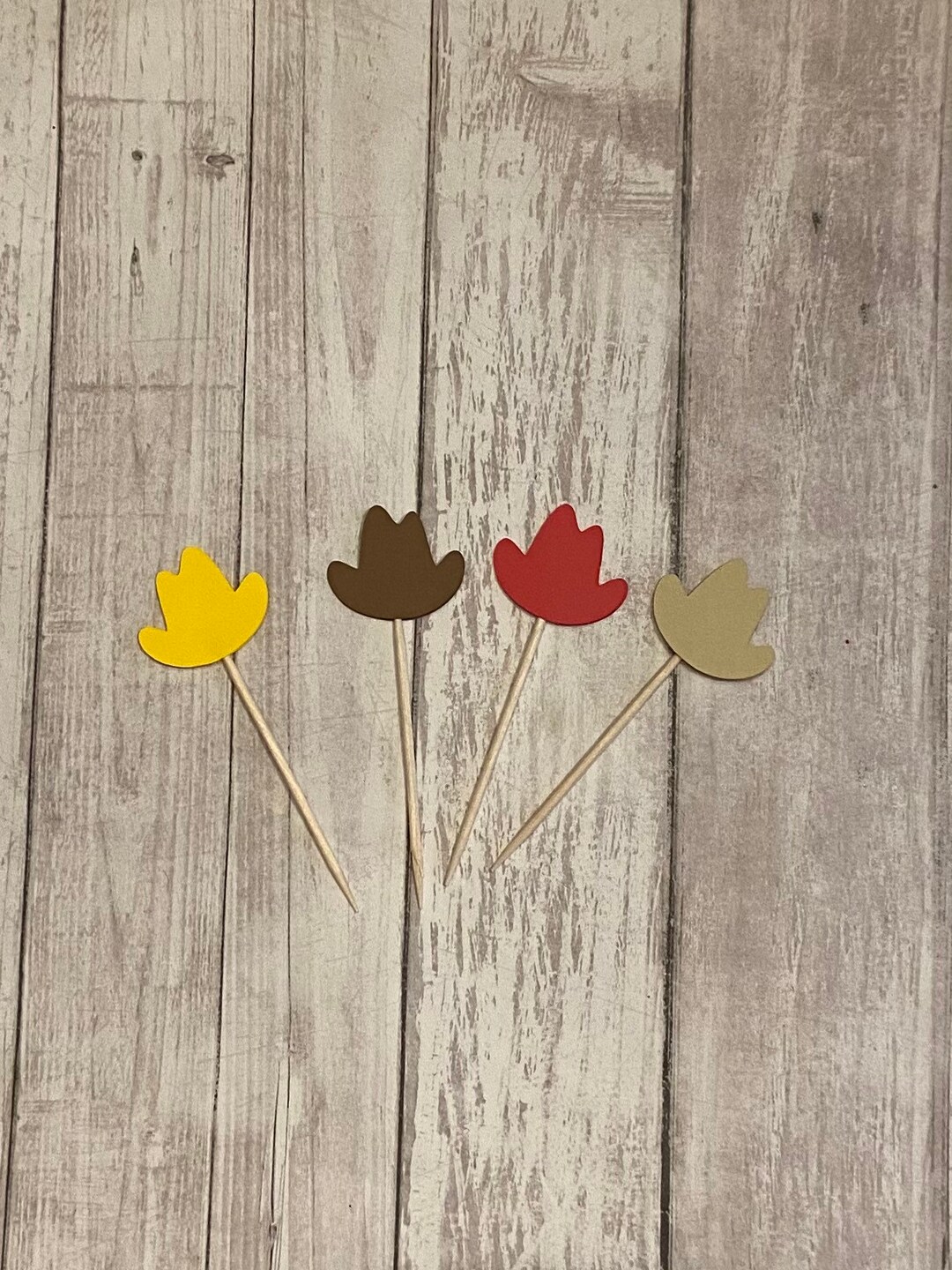 24 Cowboy Hat Toothpicks, Cowboy Baby Shower, Cowboy Birthday, Cowboy