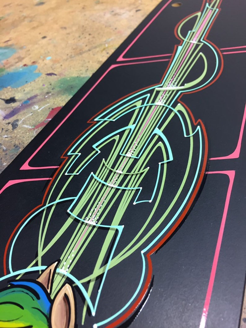 Hand Painted Garage Art. Pinstriping Wall Art. Custom Lowbrow Etsy