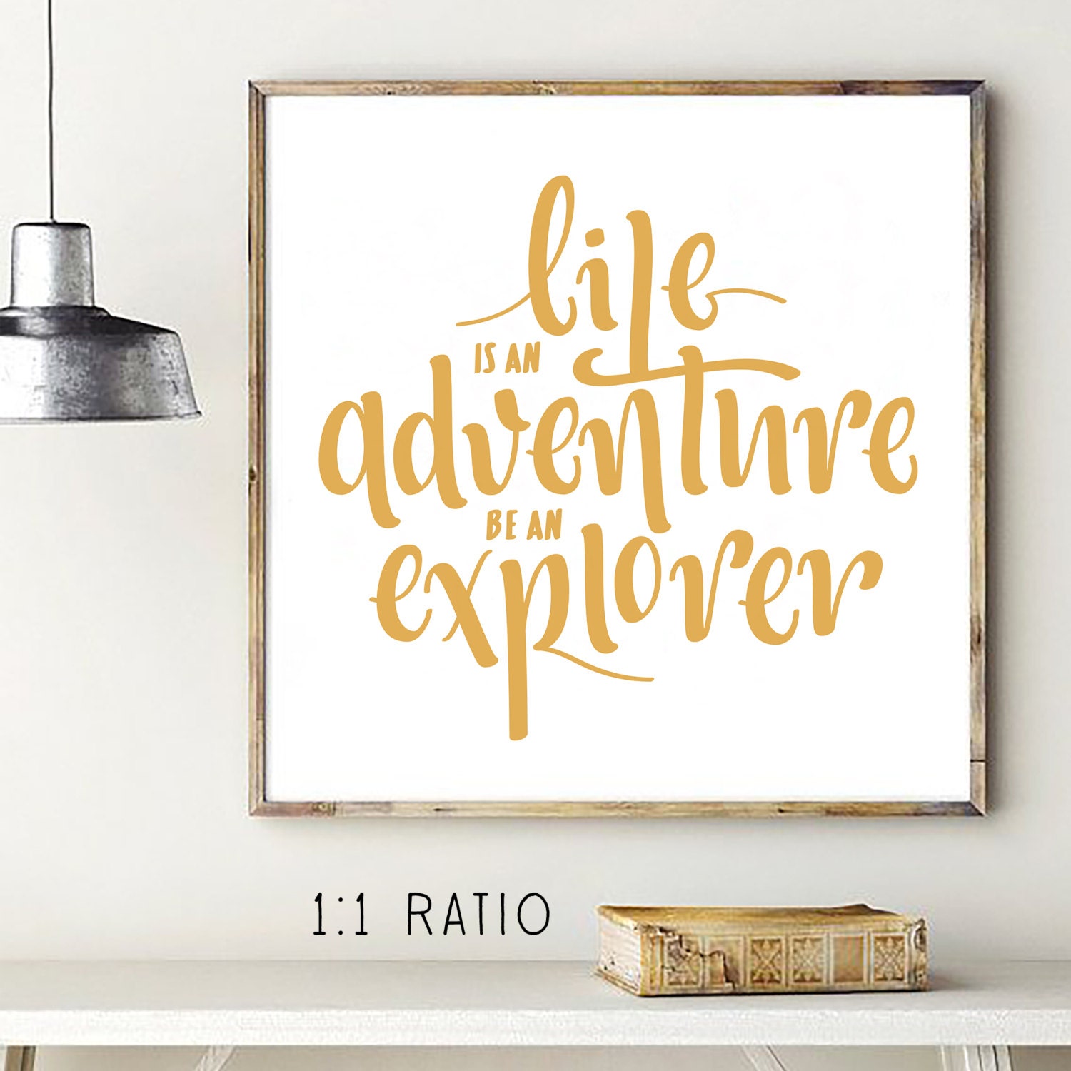 Adventure Print Adventure Quote Gold Print Explore Print - Etsy
