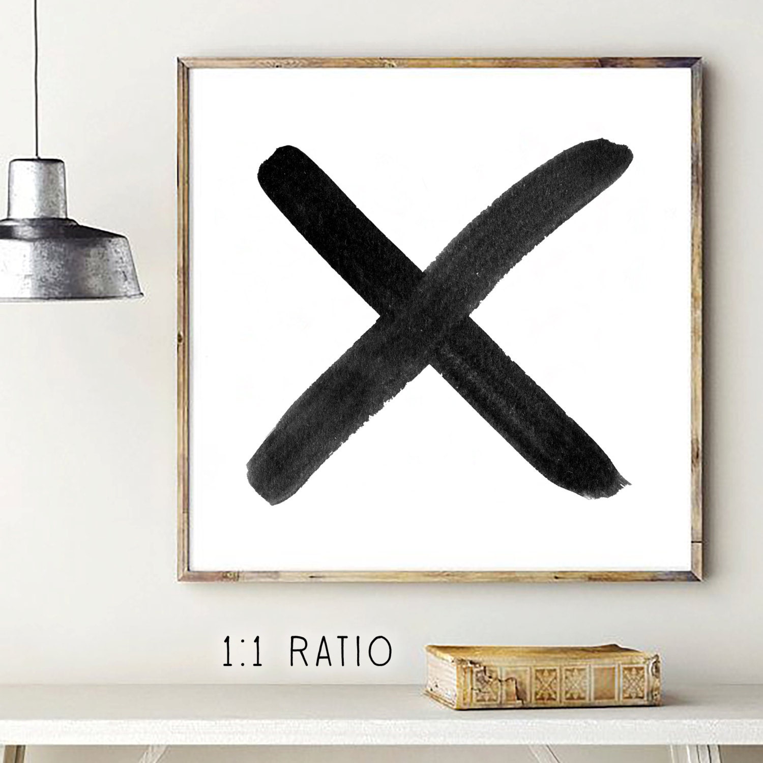 Love Print XO Wall Art Brush Stroke Typography Print Etsy