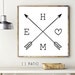 Home Arrow Print Printable Wall Art Arrow Wall Art Home - Etsy