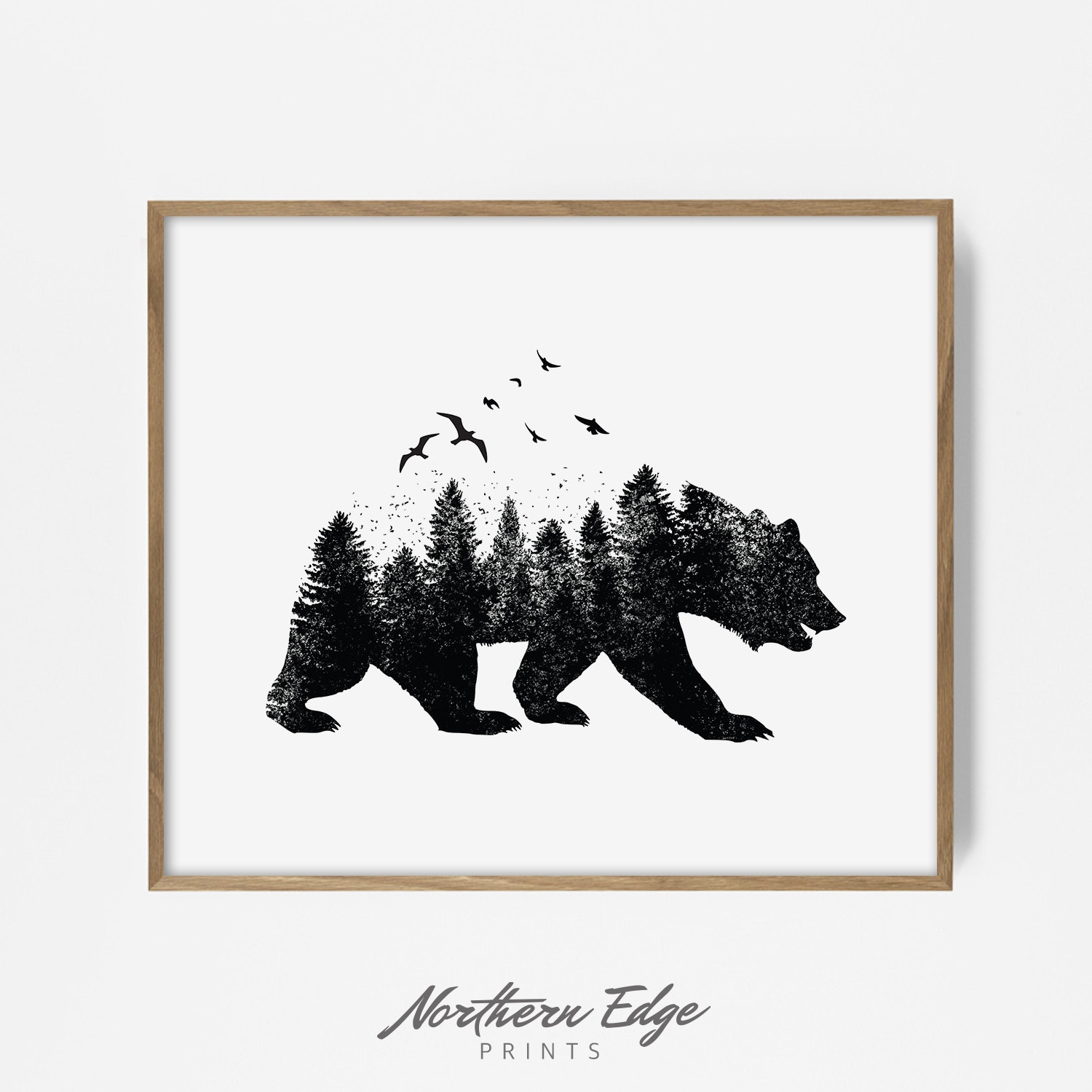 Bear Print Forest Print Forest Wall Print Bear Art Native - Etsy Bear Print Forest Print Forest Wall Print Bear Art Native - Etsy
