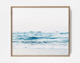Instant Download Ocean Wave Print, printable photography, coastal print, colorful photo, beach waves, beautiful beach ocean print surf photo