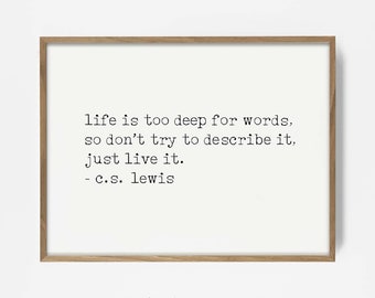 cs lewis quote print, printable quote, christian quote, inspirational quote, printable words, adventure art, life quote, inspirational print