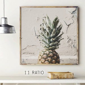 Pineapple Print, Pineapple Art, Tropical Print, tropical art, tropical poster, Fruit Print, Pineapple Wall Art, Pineapple Decor, Pineapple image 3