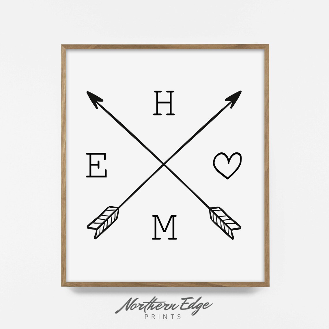 Home Arrow Print Printable Wall Art Arrow Wall Art Home Etsy