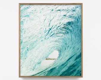 wave print, wave art, beach print, beach decor, beach art, ocean art, coastal art, coastal print, printable, turquoise print, turquoise art