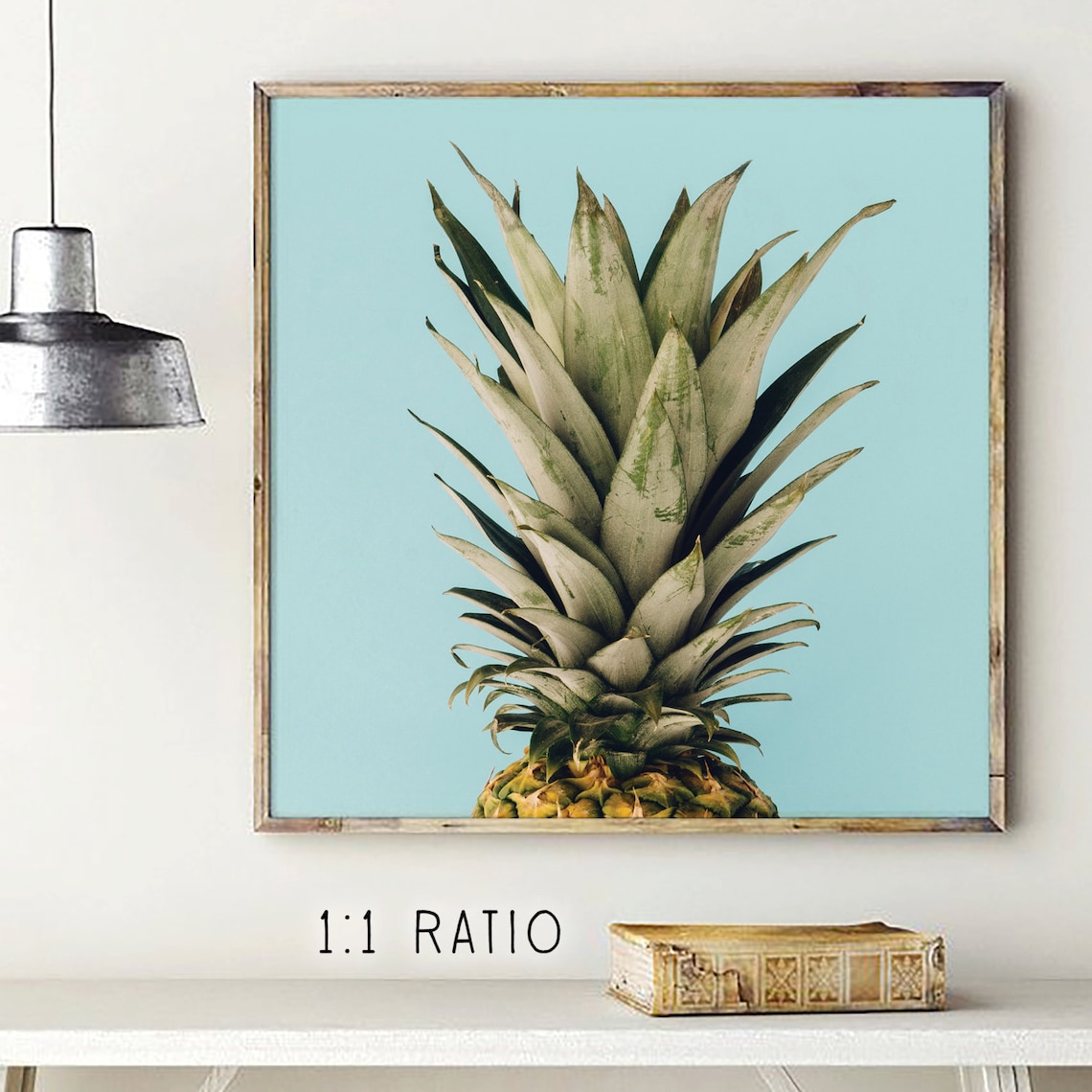 Pineapple Print Tropical Fruit Wall Art Printable Pineapple Etsy