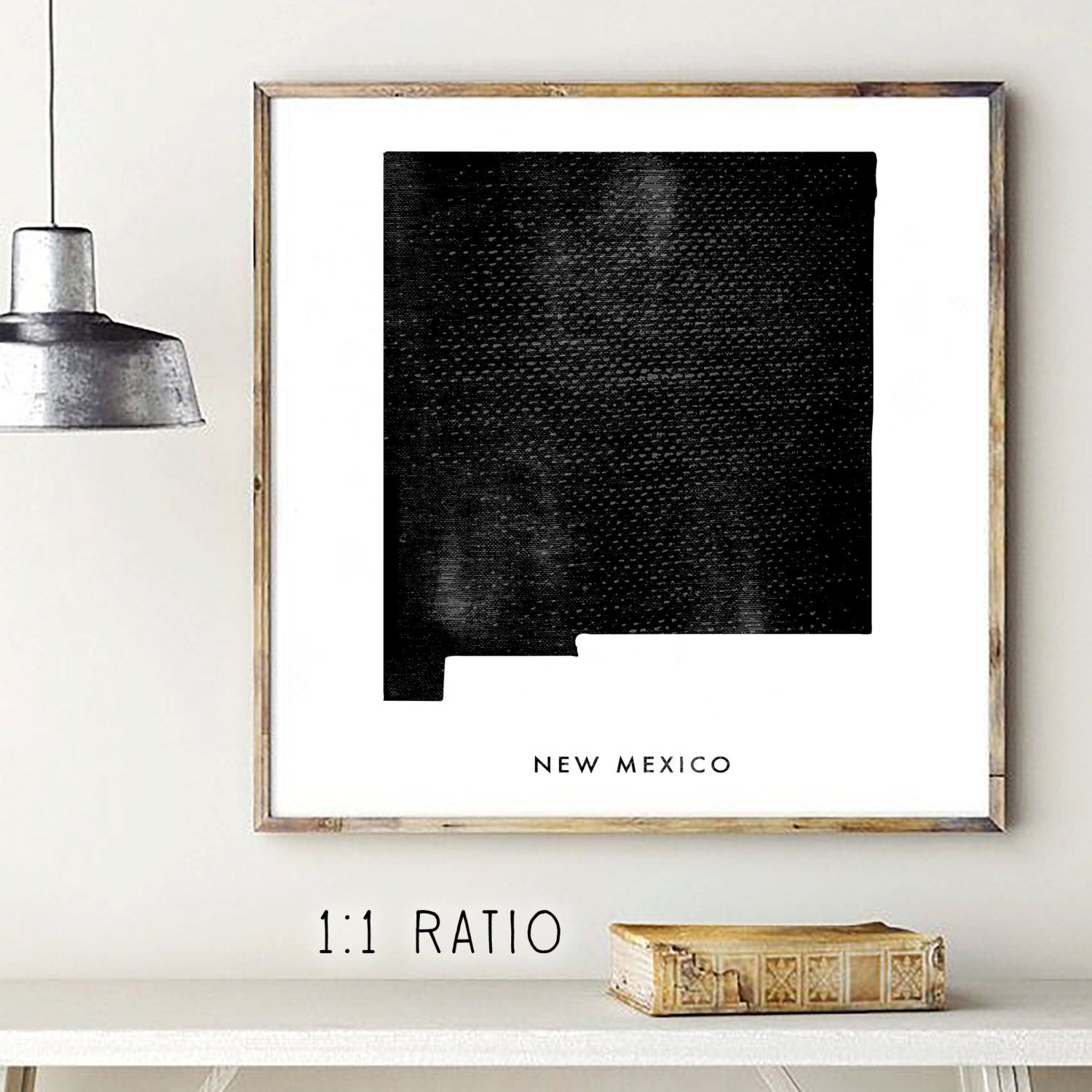 New Mexico Map Printable Art United States Print Printable - Etsy