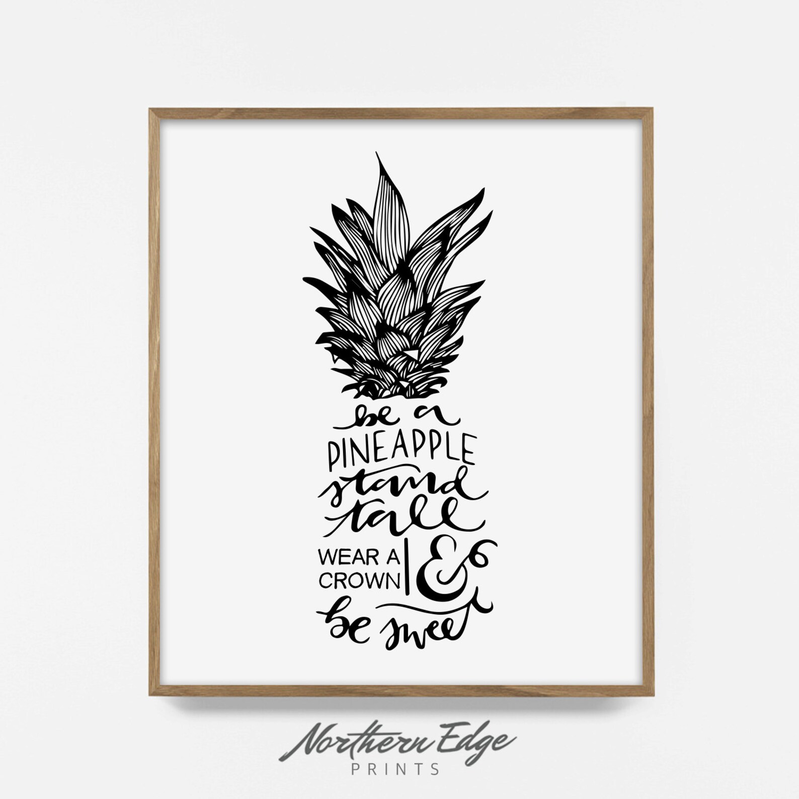 Pineapple Quote Stand Tall Like a Pineapple Quote Summer - Etsy
