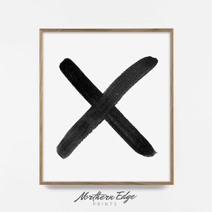 Love Print, XO Wall Art, Brush Stroke, Typography Print, Modern Minimal, Ink Painting, Home Decor, Simple, Abstract Wall Art, Scandinavian