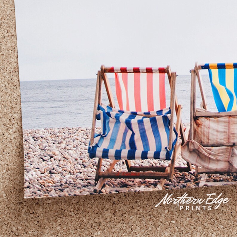 Retro Beach Chair Print Retro Wall Art Beach Chair Art Etsy