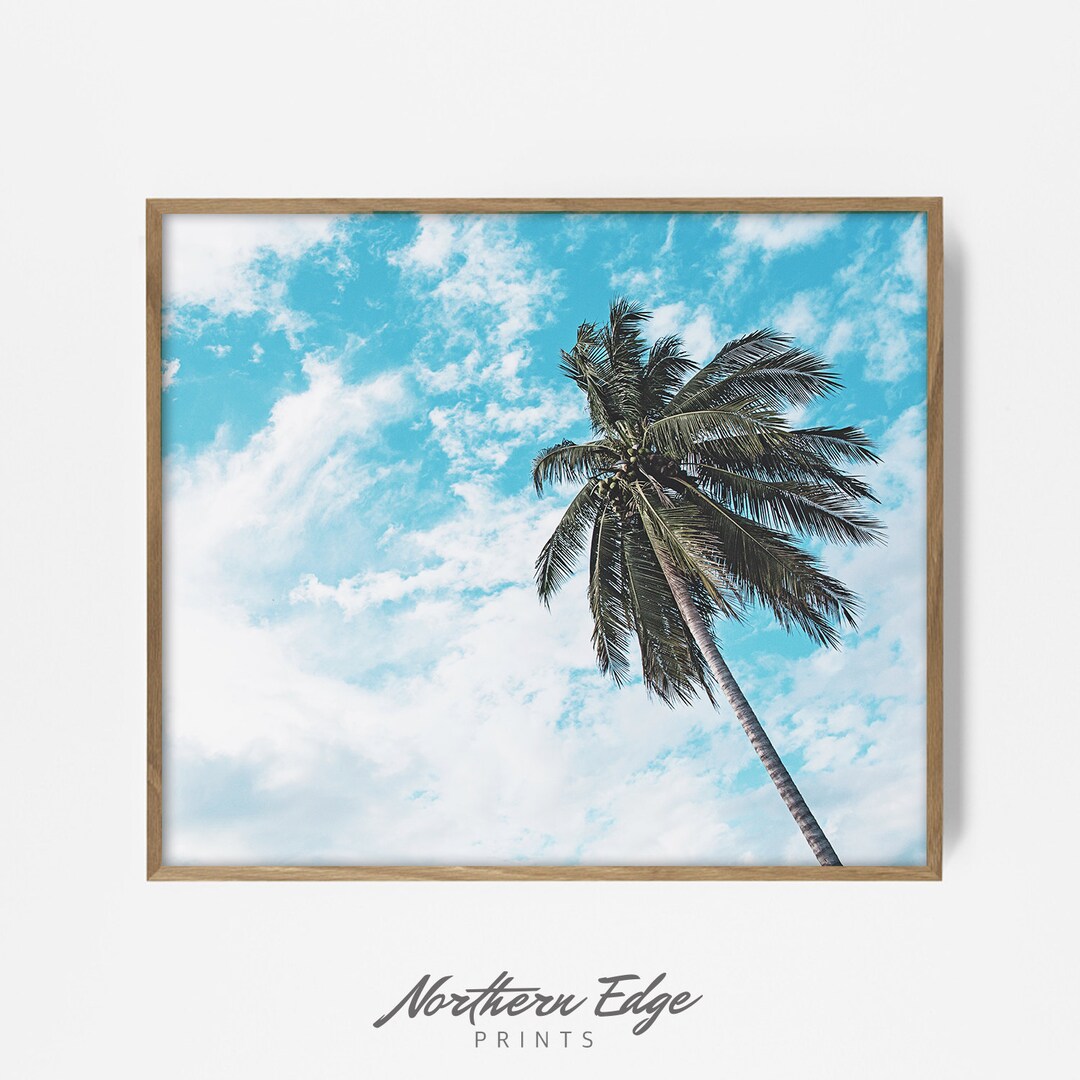 Palm Tree Print, Palm Tree Art, Palm Tree Wall Art, Tropical Art