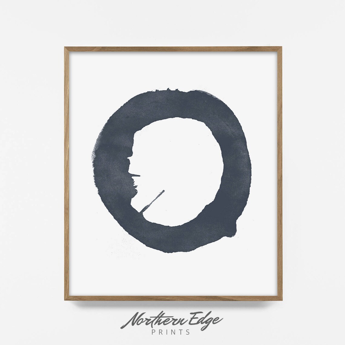 Navy Decor Navy Love Print Navy Wall Art Minimalist Print Etsy