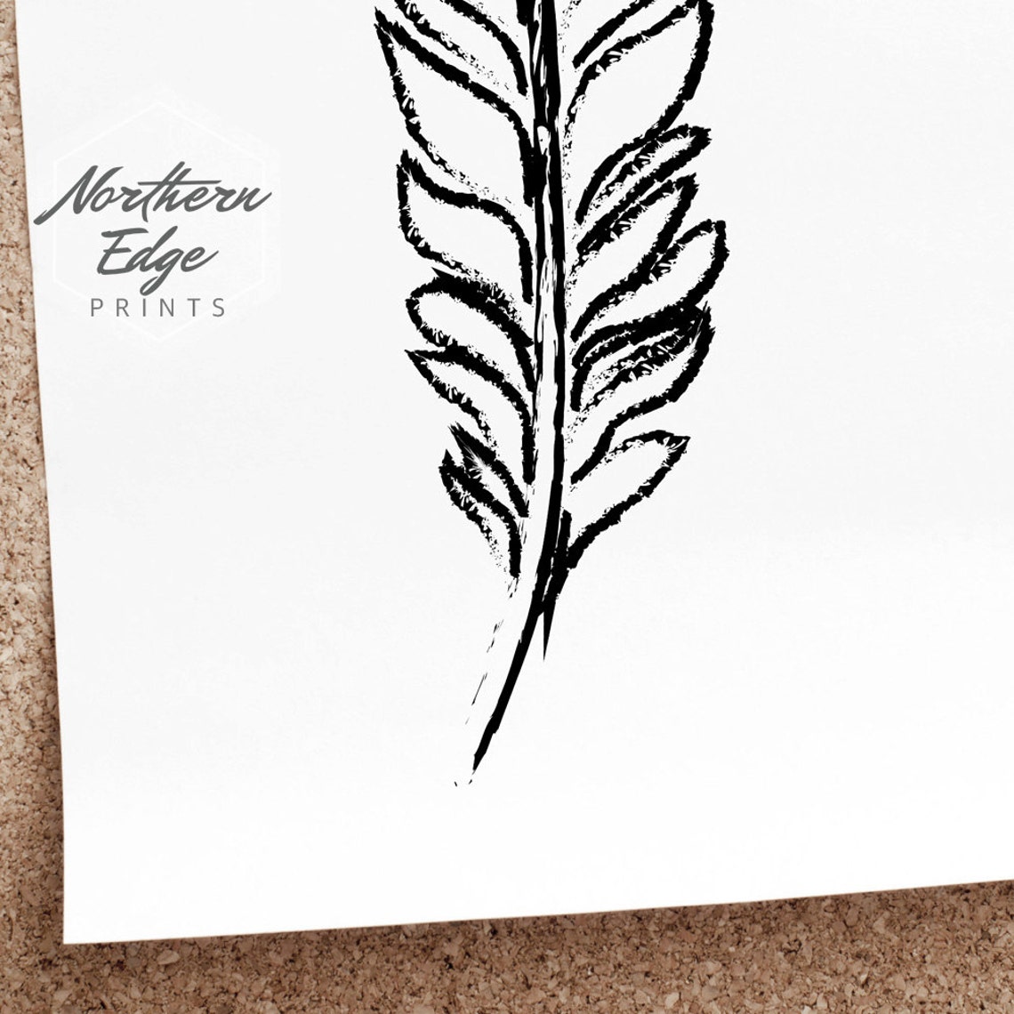 Feather Print Printable Feather Poster Boho Print Boho Art - Etsy