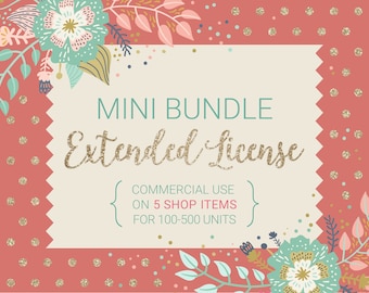 Commercial Use Extended License Bundle / For 5 Shop Items