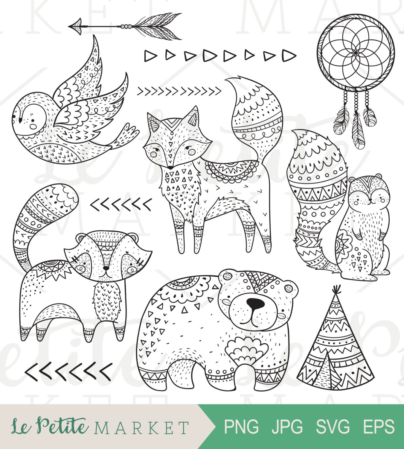 Doodle Tribal Woodland Clip Art Tribal Animal Clip Art - Etsy Australia Doodle Tribal Woodland Clip Art Tribal Animal Clip Art - Etsy Australia