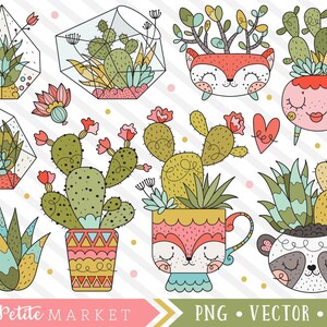 Fox and Cactus Stickers - Etsy