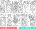 Kawaii Drinks Clipart, Summer Drinks Clip Art Images, Martini Desserts Milkshake Illustrations, Cute Food Drink Designs, Digital Stamps 