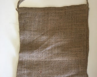 XL Natural Rustic Burlap Drawstrig Bags