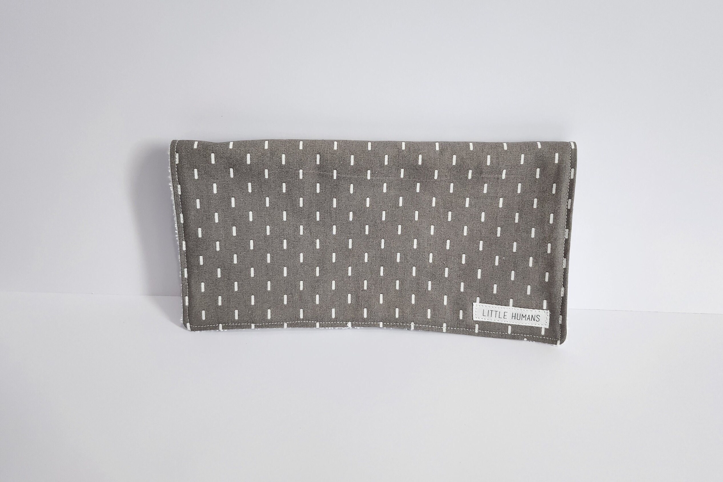 Burp Cloth - Grey with White Lines