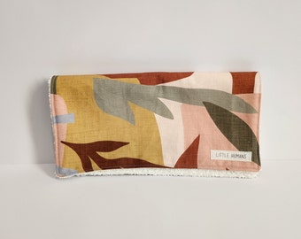 Burp Cloth - Muted Tonal Shapes