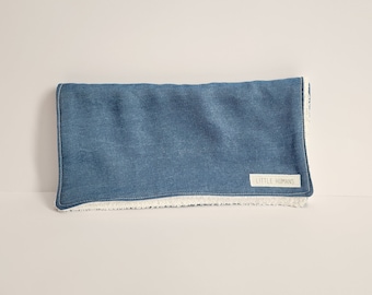 Burp Cloth - Blue Denim