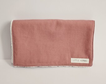 Burp Cloth - Dusty Rose