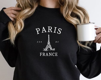 Paris Sweatshirt Travel Sweater Eiffel Tower Sweater Paris - Etsy