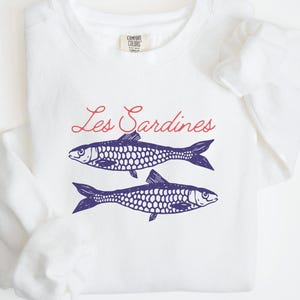 Les Sardines Sweatshirt: Tinned Fish Nautical Crewneck
