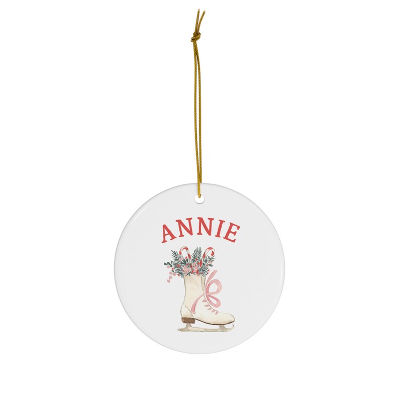Personalized Ice Skating Ornament Ice Skater Gift Idea Girl Custom
