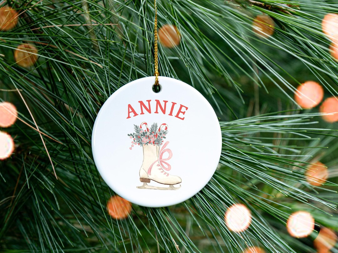 Personalized Ice Skating Ornament Ice Skater Gift Idea Girl Custom