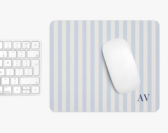 Personalized Desk Accessories Monogrammed Mousepad Preppy Dorm Desk Decor College Graduation Gift