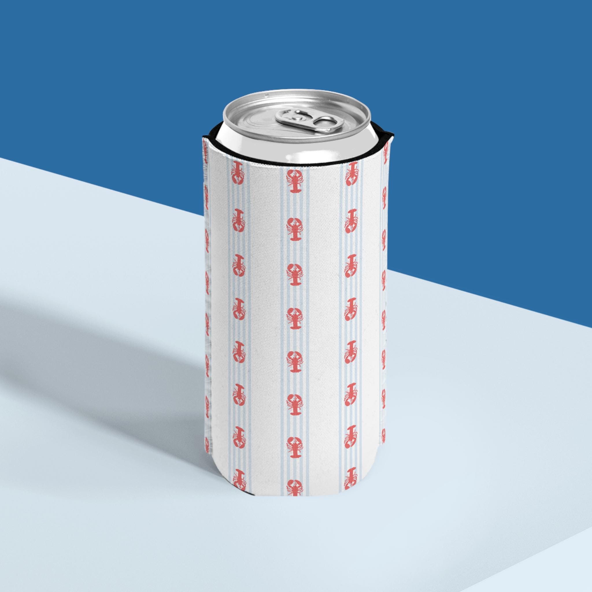 Lobster Slim Can Cooler: Neoprene Beach Party Favor