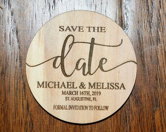 wood save the date