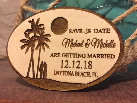 Wedding Save The Date Magnet Beach Save The Date Magnet Etsy