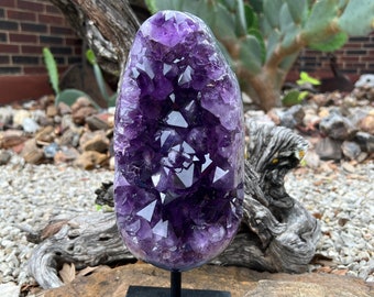 YEM A963 Uruguay, 5.25 LBS, 2.4 K - Large Crystal Grape Jelly Amethyst Geode Druzy Quartz Crystal Cluster - US Seller