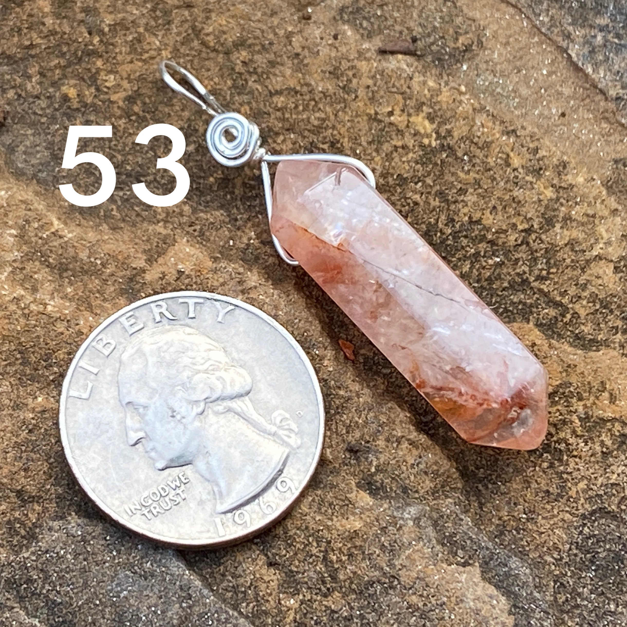 YOUR CHOICE Hand-crafted Red Amphibole Fire Quartz Crystal - Etsy