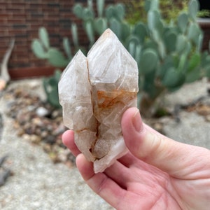 Natural Jacare Elestial Smoky Quartz Crystal Twin: Brazil, 1 LB